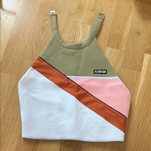 P.E Nation Women's Crop Top - Tan, Orange, Pink, White